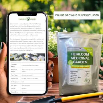 10 Herbal Seeds Variety - Heirloom, Non-GMO Seed Pack for Home Gardening