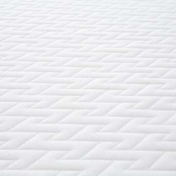 LUCID 10 Inch 2019 Gel Memory Foam Mattress, Queen, White