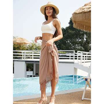 Chic TMTYH Sarong Coverups for Women Beach Wraps