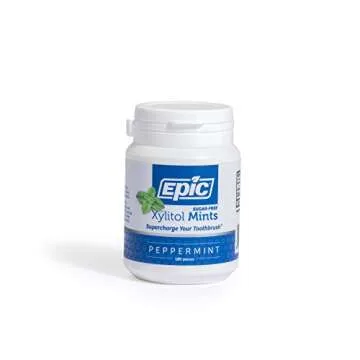 Epic Mints - Aspartame Free 100% Xylitol Mints - Sugar Free Mints - Assorted Flavors (Cinnamon, Fresh Fuit, Peppermint), 180 Pieces (Pack of 3)