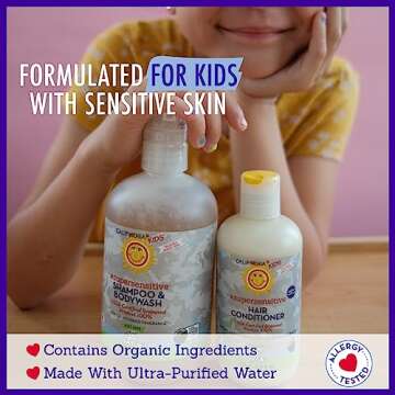 California Kids Super Sensitive Unscented Shampoo and Bodywash | 100% Plant-Based | Gentle Skincare | Fragrance Free | Hypoallergenic | 251 mL / 8.5 fl. oz.