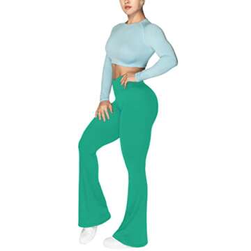 Sunzel Flare Leggings with Tummy Control and Comfort