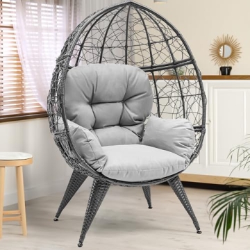 YITAHOME Egg Chair - Stylish Indoor Outdoor Wicker Lounger