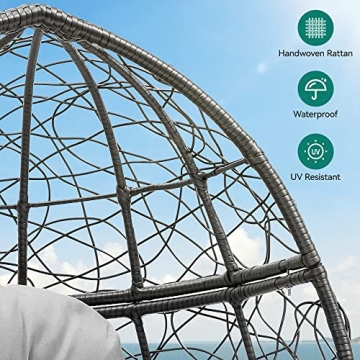 YITAHOME Egg Chair Comfortable Indoor Outdoor Lounger