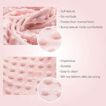 Baby Changing Pad Cover, Super Soft Minky Dot Diaper Changing Table Covers for Baby Girls and Boys, Ultra Comfortable, Safe for Babies, Fit 32"/34'' x 16" Pad (Coral Pink)