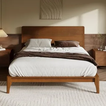Merax Queen Bamboo Bed Frame - Modern, Easy Assembly