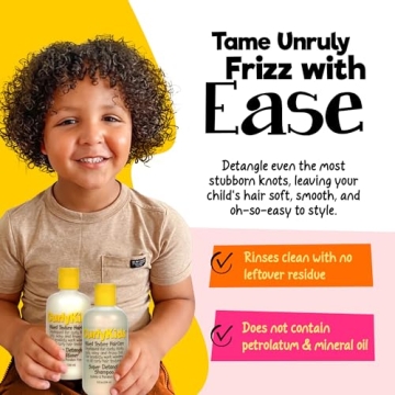CurlyKids Hair Care Set for Kids - Detangle & Hydrate!