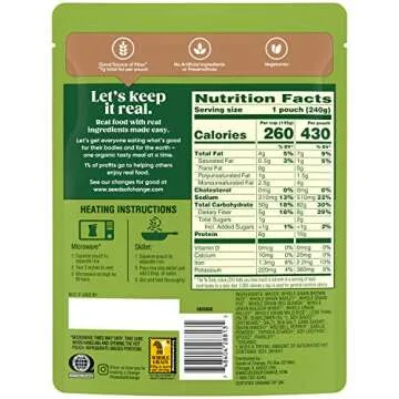 SEEDS OF CHANGE Certified Organic Seven Whole Grains Rice, Organic Food, 8.5 OZ Pouch (Pack of 6)
