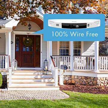 Panasonic HomeHawk Outdoor Wireless Smart Home Security Camera, Wide Angle View, Color Night Vision, 2-Way Talk, Works with Alexa & Google Assistant, 2 Camera Kit (KX-HN7002W)