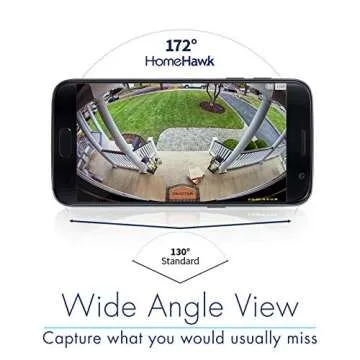 Panasonic HomeHawk Outdoor Wireless Smart Home Security Camera, Wide Angle View, Color Night Vision, 2-Way Talk, Works with Alexa & Google Assistant, 2 Camera Kit (KX-HN7002W)