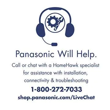 Panasonic HomeHawk Outdoor Wireless Smart Home Security Camera, Wide Angle View, Color Night Vision, 2-Way Talk, Works with Alexa & Google Assistant, 2 Camera Kit (KX-HN7002W)