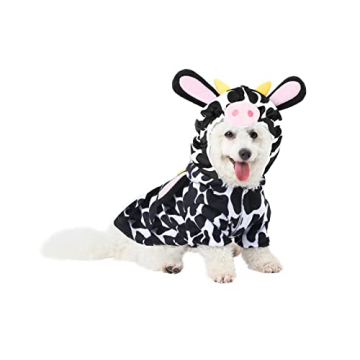 Spooktacular Pet Cow Costume for Dogs and Cats