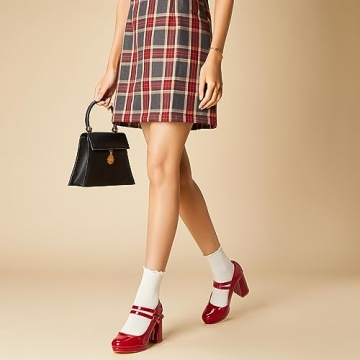 Trary Mary Jane Platform Shoes - Stylish Chunky Heels for Women