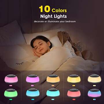 IUTEPI White Noise Machine with Night Light - Soothing Sounds