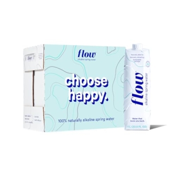 Flow Alkaline Spring Water - Refreshing Taste of Natural Alkaline Water with Electrolytes, Eco-Frien...