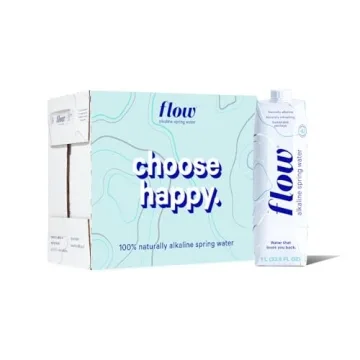 Flow Alkaline Spring Water - Refreshing Taste of Natural Alkaline Water with Electrolytes, Eco-Frien...