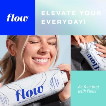 Flow Alkaline Spring Water - Naturally Alkaline, 12-Pack