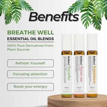 Benatu Essential Oil Blends Set for Stress Relief and Wellness