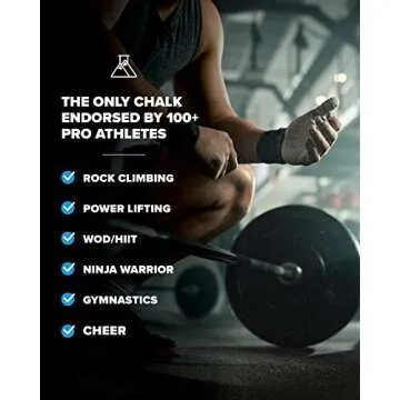 Friction Labs Gorilla Grip Chunky Texture The New Standard in Chalk for Rock Climbing, Crossfit and Powerlifting, 5 oz./142 g, Chalk White (FL-CHALK-GG-05-VXP)