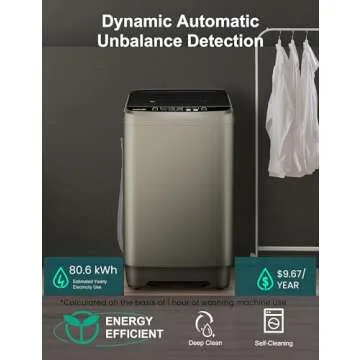 Compact Portable Washing Machine Full-Automatic 2.3 Cu.ft