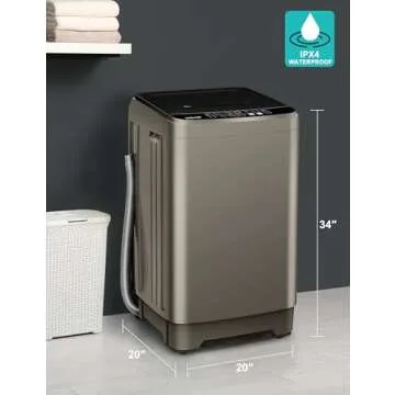 Compact Portable Washing Machine Full-Automatic 2.3 Cu.ft