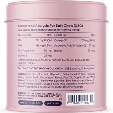 Finn Skin & Coat Salmon Oil Supplement for Dogs - Shiny Coat