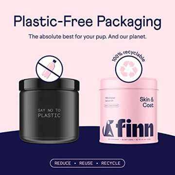 Finn Skin & Coat Salmon Oil Supplement for Dogs - Shiny Coat