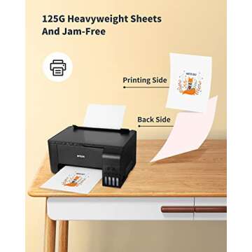 Hiipoo Sublimation Ink Set with 110 Sheet Sublimation Paper 8.5x11” 120G, 2 Pack Teflon Sheet, Hea...