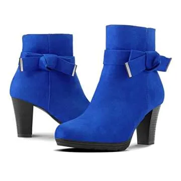 Stylish mysoft Women's Booties with Chunky Heel