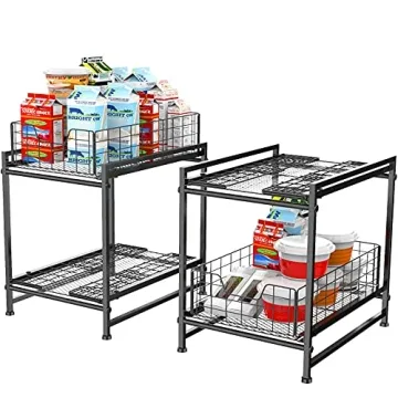 LIDYUK Under Sink Organizer - 2-Tier Storage Solution