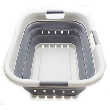 SAMMART 41L Collapsible Laundry Basket - Versatile, Space-Saving Laundry Solution