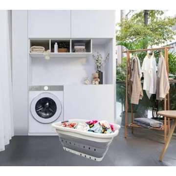 SAMMART 41L Collapsible Laundry Basket - Space-Saving Design