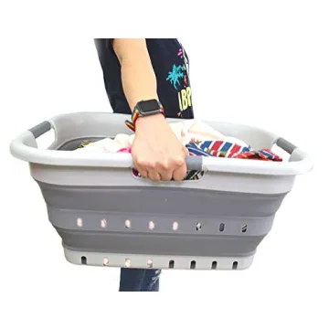 SAMMART 41L Collapsible Laundry Basket - Space-Saving Design