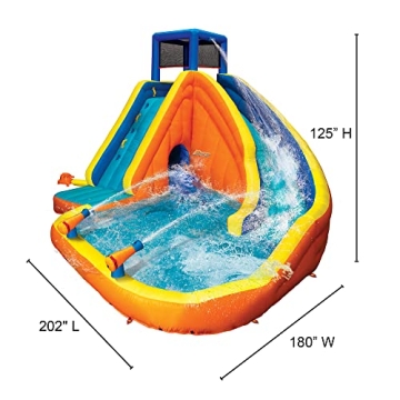 Banzai Sidewinder Falls Inflatable Kids Water Park for Summer Fun