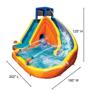 Banzai Sidewinder Falls Inflatable Kids Water Park for Summer Fun