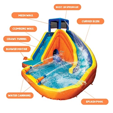 Banzai Sidewinder Falls Inflatable Kids Water Park for Summer Fun