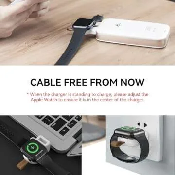 𝟐𝟎𝟐𝟒 𝐔𝐩𝐠𝐫𝐚𝐝𝐞𝐝 for Apple Watch Wireless Charger 2 Pack, Portable iWatch Charger, Travel Cordless Charger, Magnetic Wireless Charging Compatible for Apple Watch 10/Ultra/9/8/7/6/5/4/3/2/1/SE