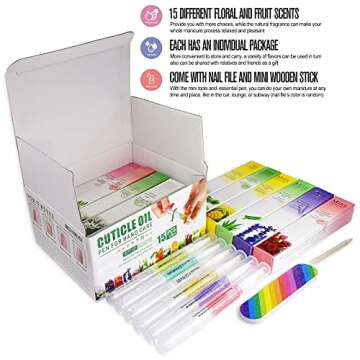 Revitalize Your Nails with Our 15Pcs Cuticle Oil Pen Set for Ultimate Nail Care