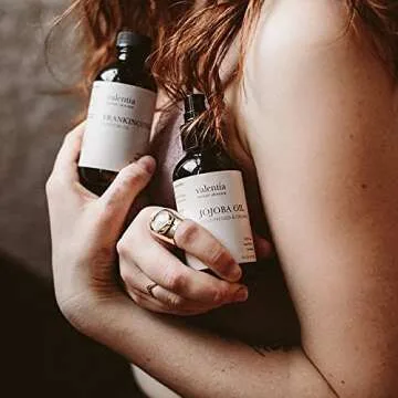 Valentia Jojoba Oil Organic Cold Pressed Unrefined | 100% Pure Natural Oil 4 Ounce| Multipurpose Moisturizer For Face Hair Skin And Nails