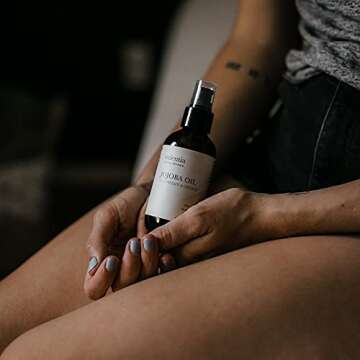 Valentia Jojoba Oil Organic Cold Pressed Unrefined | 100% Pure Natural Oil 4 Ounce| Multipurpose Moisturizer For Face Hair Skin And Nails