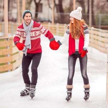 Couple Lovers Warm Christmas Mittens for Couples