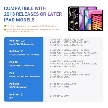 Tilt Sensitivity Palm Rejection Stylus for Apple iPad