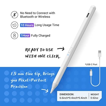 Tilt Sensitivity Palm Rejection Stylus for Apple iPad