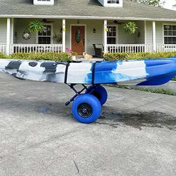 Newcod Kayak Dolly with 12-Inch Balloon Wheels for Beaches