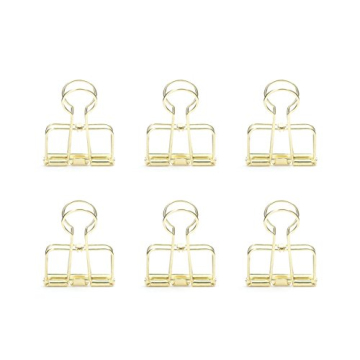 Elegant Kikkerland Gold Wire Clips for Stylish Organization