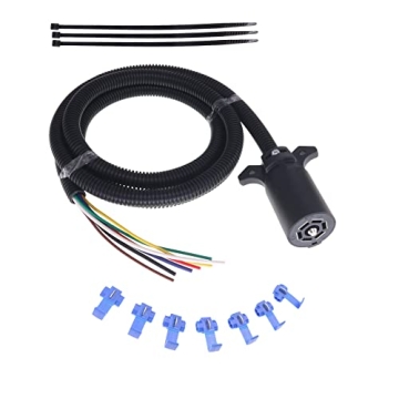 NEWSUN® 8.2ft RV-Ready 7-Way Plug Cord Wiring Harness