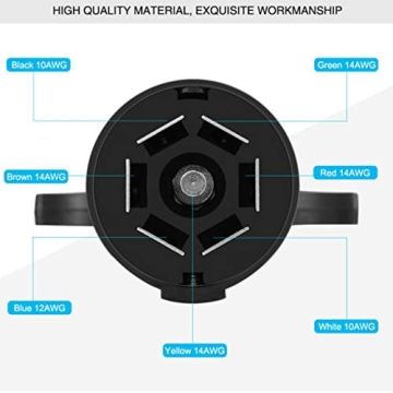 NEWSUN® 8.2ft RV-Ready 7-Way Plug Cord Wiring Harness