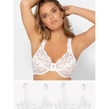 Smart & Sexy Women's Signature Lace Bra 2-Pack White
