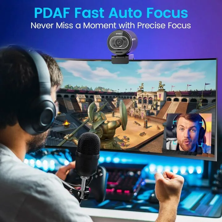 EMEET S600 4K Webcam - Ideal for Streamers