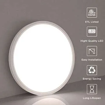Ocioc LED Flush Mount Ceiling Light for Modern Spaces